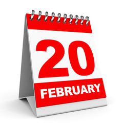 Calendar. 20 February.