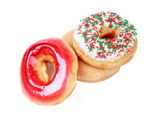 Donut isolated on white background