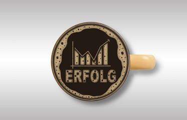 Erfolg Kaffee Diagramm