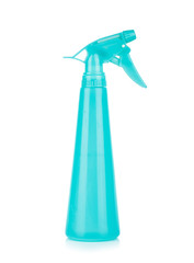 foggy spray bottle isolated on white background