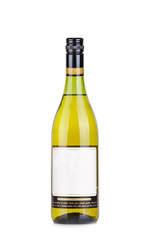 white, red wine bottles set isolated on white