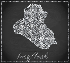 Karte vom Irak