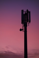 Communications Tower Silhouette