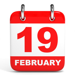 Calendar. 19 February.
