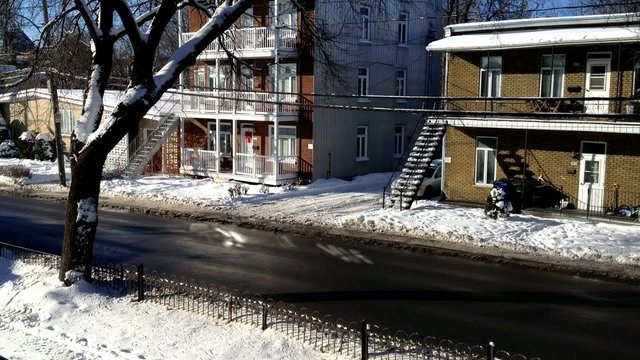 rue en hiver