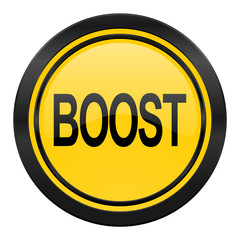 boost icon, yellow logo,