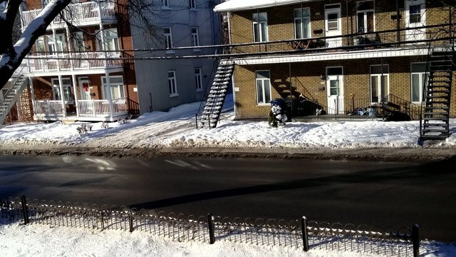 rue en hiver