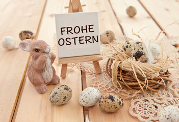 Osternest und Osterhase