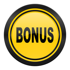 bonus icon, yellow logo,