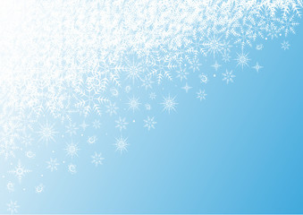 Christmas background with snowflakes for your printer A4