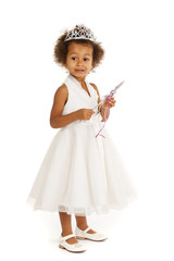 Portrait of beautiful happy little girl