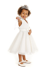 Portrait of beautiful happy little girl