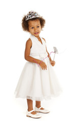 Portrait of beautiful happy little girl