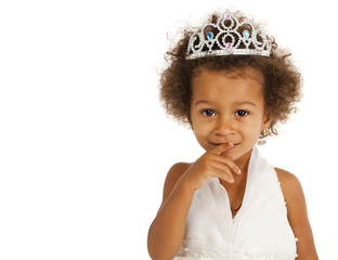 Portrait of beautiful happy little girl © Andrey_Arkusha