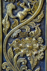 Northern Thailand flower sculpture