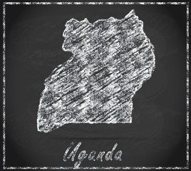 Karte von Uganda