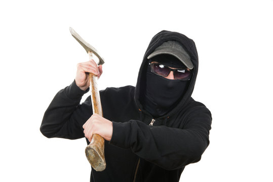 An Offender Attack With Ax