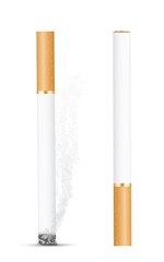 Cigarettes isolated on white. Vector