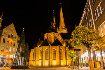 Nachtaufnahme Willibrordi Kirche Wesel