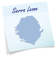 Karte von Sierra-Leone