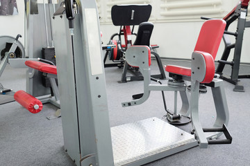 Fototapeta na wymiar interior of gym with equipment