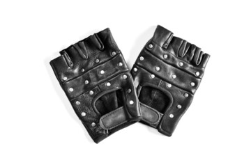 Leather sports gloves