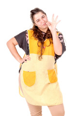 Obraz premium cleaning lady