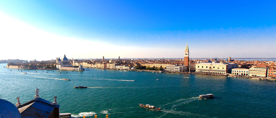 Naklejka premium Panorama Piazza San Marco in Venice, view from the top