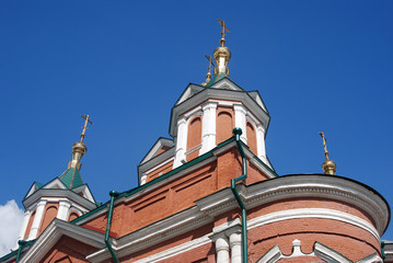 Fototapeta na wymiar Old orthodox church. Kremlin in Kolomna, Russia.