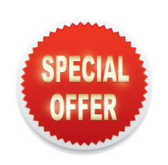 Label - Special offer. Vector