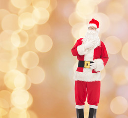 man in costume of santa claus