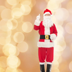 man in costume of santa claus