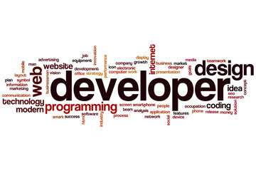 Developer word cloud