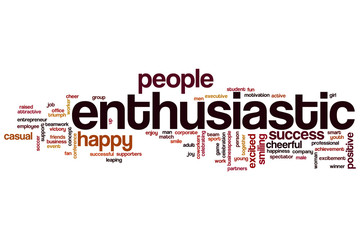 Enthusiastic word cloud