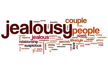 Jealousy word cloud