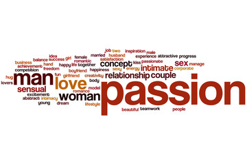 Passion word cloud