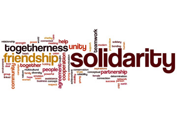 Solidarity word cloud