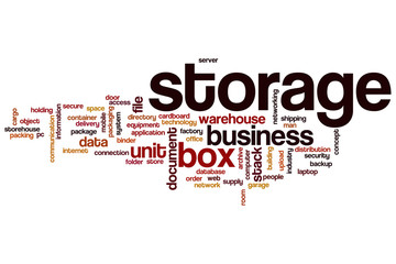 Storage word cloud