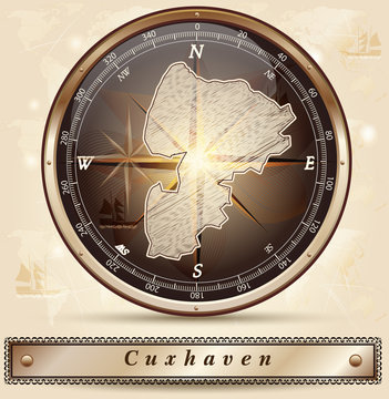 Karte von Cuxhaven