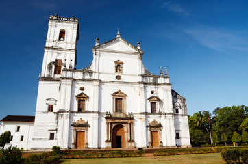 Fototapeta na wymiar Church of St. Francis of Assisi in Old Goa, India.Velha Goa is a