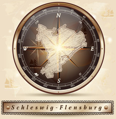 Karte von Schleswig-Flensburg