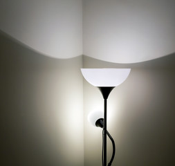 Floor lamp in interior