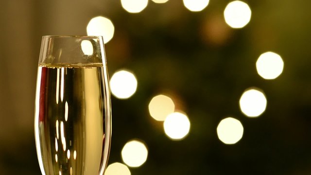 Champagne Glass with Lightdots