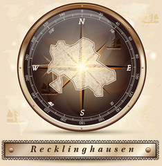 Karte von Recklinghausen