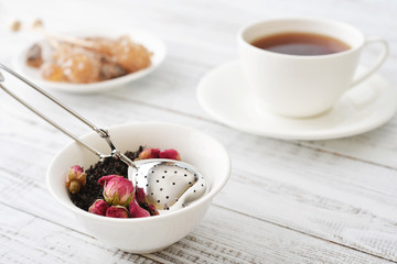 Strainer in the shape of heart