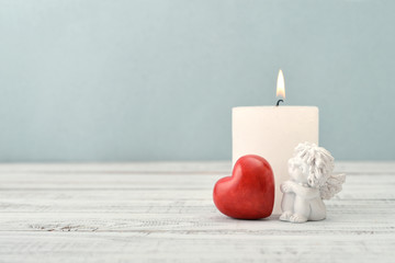 Angel with stone heart