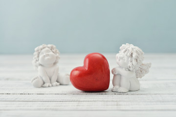 Angels with stone heart