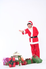 산타복장을 한 커플