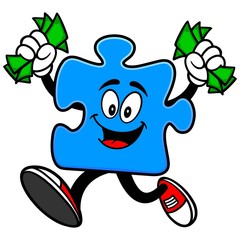 Obraz premium Puzzle with Money