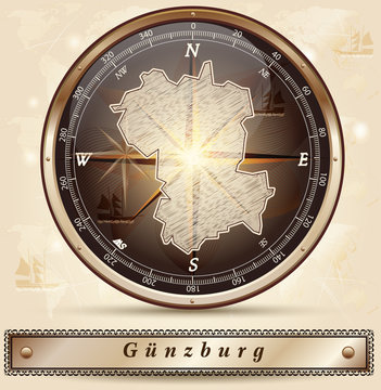 Karte von Guenzburg